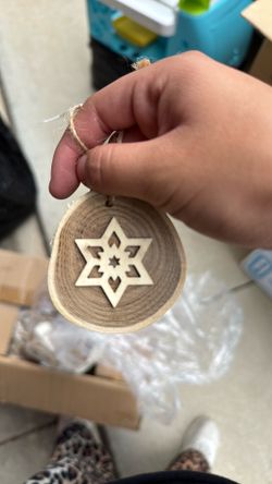 Wooden Star ornaments