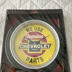 Chevrolet Decorative Wall Clock, 13-1/2” Diam.