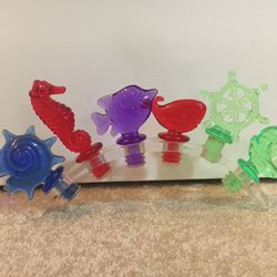Set Of 6 Bottle Stoppers 