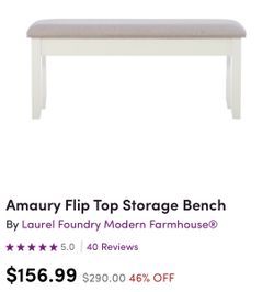Bench for dining table $30
