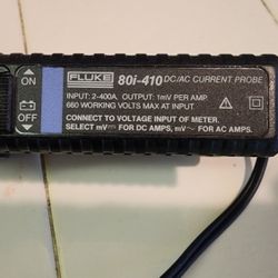 Fluke 80i-410 current clamp and 80k-6 high voltage probe