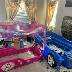 Free Kid Car Bed Twin/Toddler Princess Bed/ Kid Table