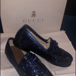 Kids Gucci Glitter Loafers