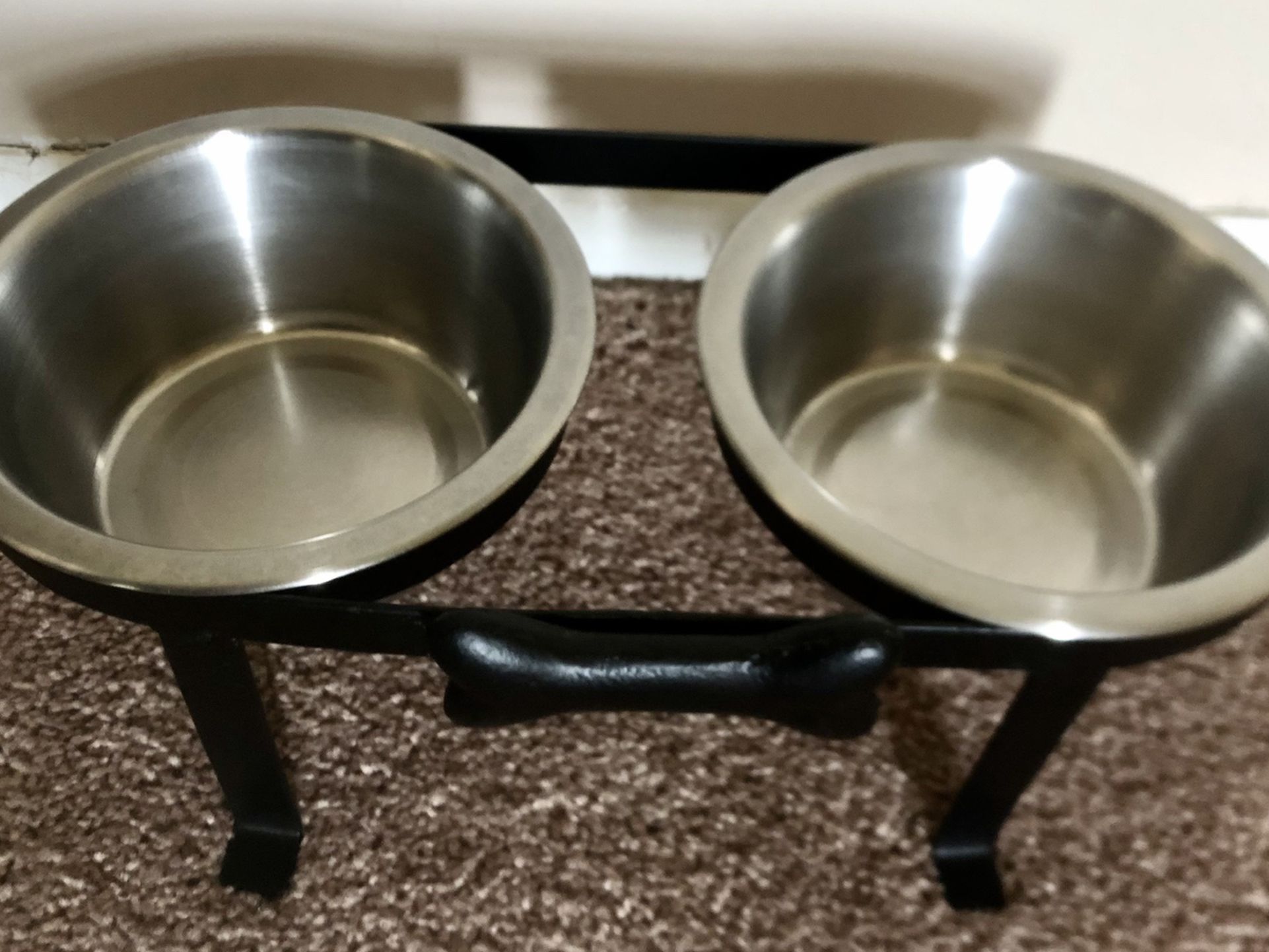 Stainless Steel Dog Bowls And Stand