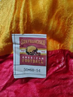 NEW 49ers NFL Team Fleece Throw Blanket