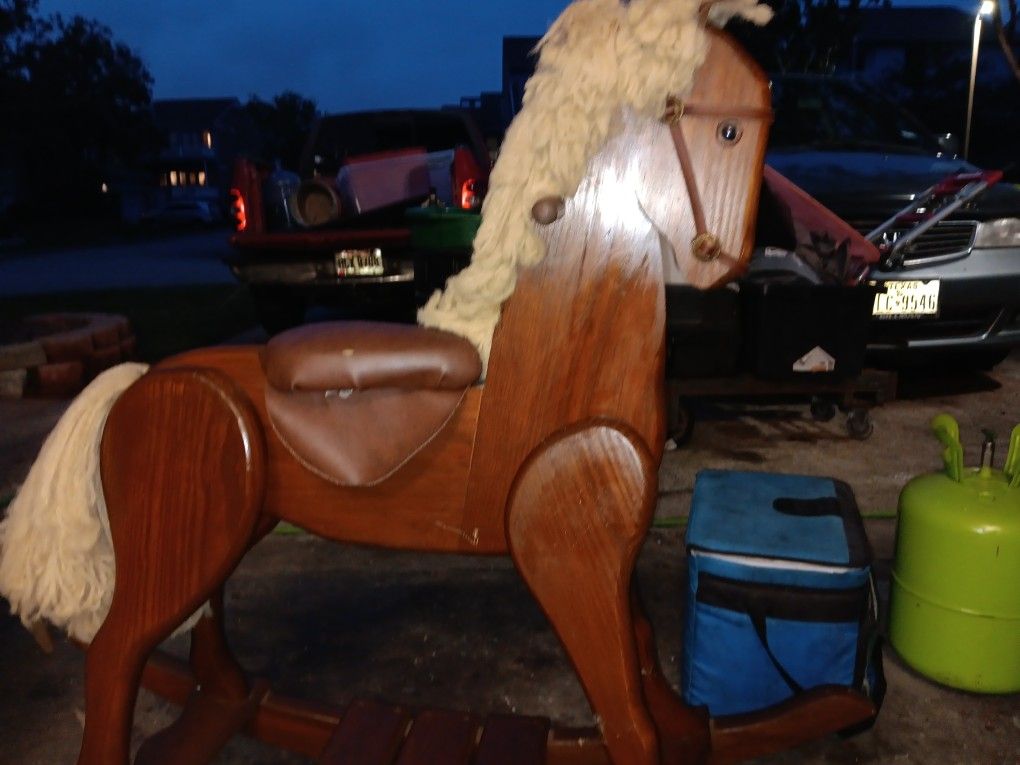Wooden Rocking Horse LIKE NEW! $$100.00