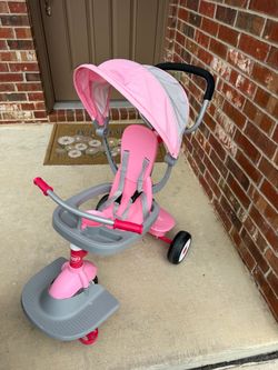 Radio Flyer Pink Toddler Tricycle with Canopy
