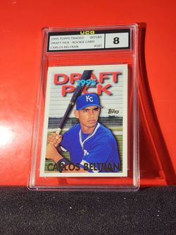 1995 Topps Traded Carlos Beltran  HOF ROOKIE, Juan LeBron ERROR #18T  UCG 8 NM-MT