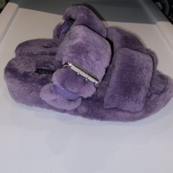 Ugg Fuzzy Slide Platforms 