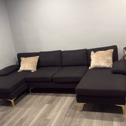 Black sectional