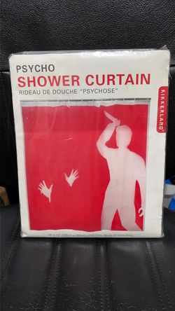 Halloween Psycho Shower Curtain  New PVC 72”x72”