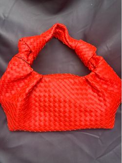 Woven red bag