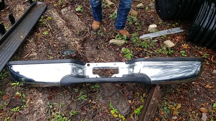 Rear bumper and step sides for 2000 f250