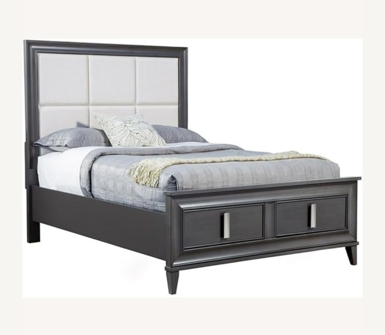 Arazia Upholstered Platform Storage King Bedroom Set