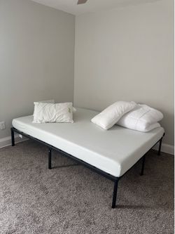 Full size bed frame + mattress