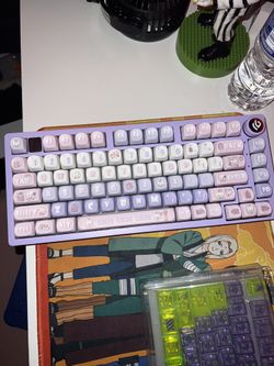 Custom Purple Leobog Hi75 Keyboard