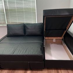 Ikea Leather Sectional Couch + DELIVERY