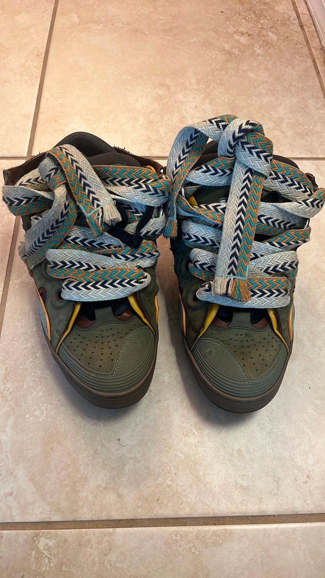 Lanvin Suede Lace Up