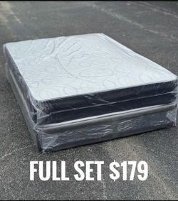 Full Size Mattress Set – Medium Comfort – Available Today 🚚