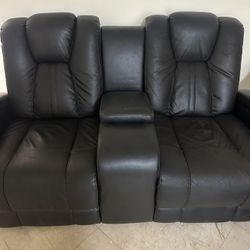Recliner Black Sofa And Loveseat 