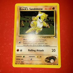Pokemon TCG Brocks Sandshrew 71/132 Gym Heroes LP
