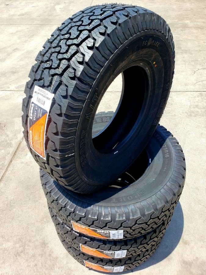 ZENNA LT 265/75/16 AT Tires *NEW