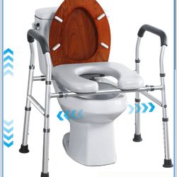Raised Toilet Seat with Handles