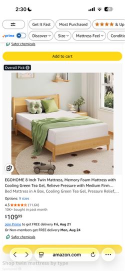 Twin mattress