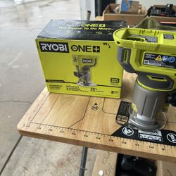 RYOBI ONE+ 18V Cordless Compact Fixed Base Router (Tool Only)Sell As Is. Item # 491a 