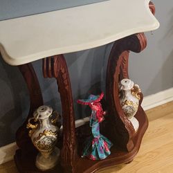 Antique Table Marble Top