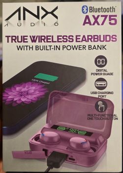 ANX Audio AX75 True Wireless Bluetooth Earbuds