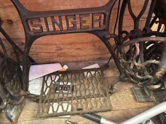 Old desktop sewing machine