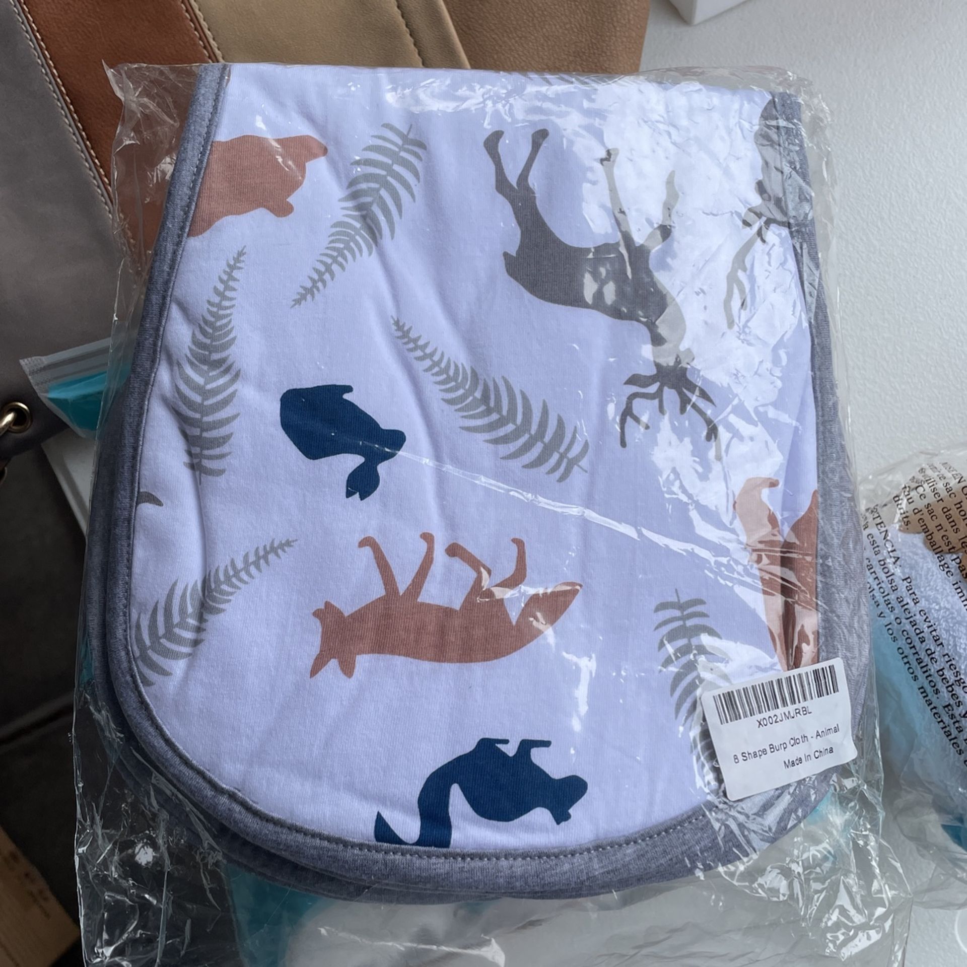 100% Cotton Baby Burp Clothes - 5 Pack