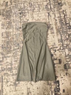 Sage green tube dress