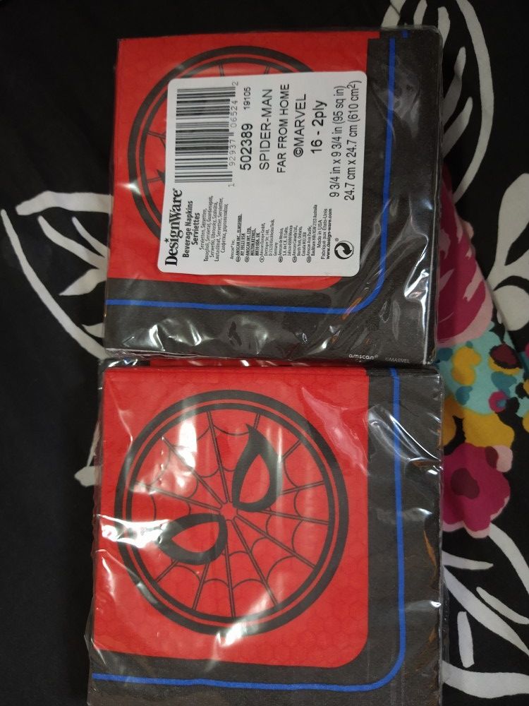 Spiderman far from home napkins