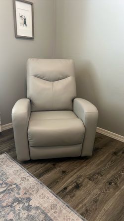 Power Faux Leather Recliner