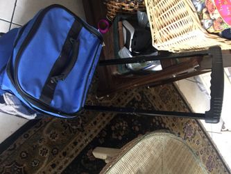 SOLD. SOLD. Small portable flexible on wheels cooler.