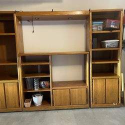 Free Wood Entertainment Center 