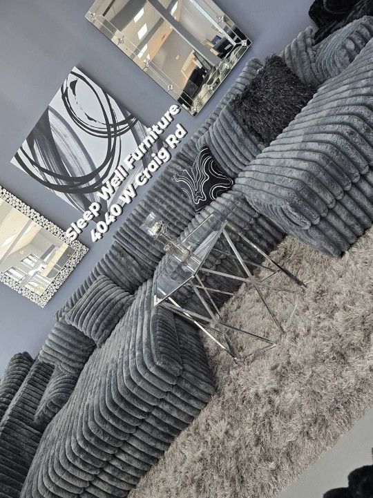 ✨️12ft Double Chaise Sectional Sofa ✨️ Furniture Queen Bedrooms, Dining Avail