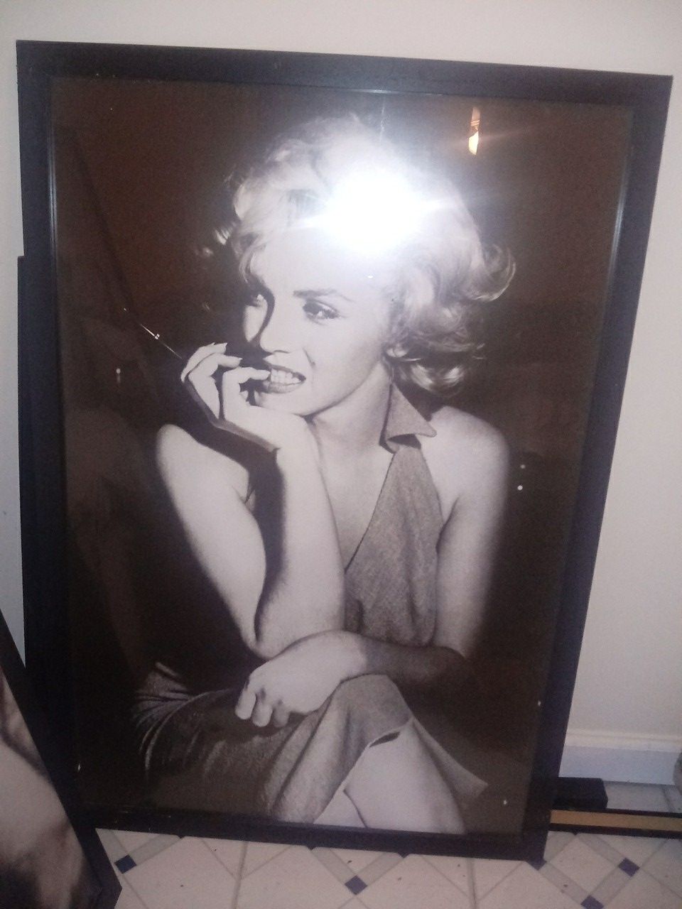 Marilyn Monroe Glass decor picture frame