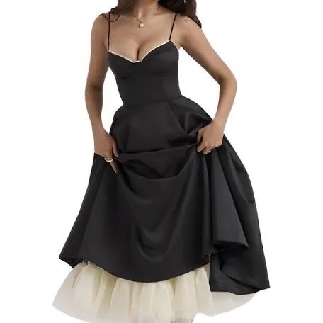 navy blue striped dress Thierry Colson Venetia Dress - County