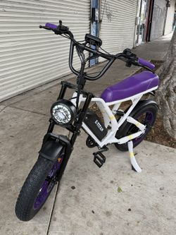 AMYET V9 G60 ELECTRIC BIKE PEAK 1500W-32MPH-RANGE 30-65MILES. TIRES 20x4IN. SIGNAL LIGHTS. HORN.HEAD LIGHT.
