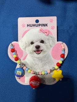 Dog Beaded Charm Necklace