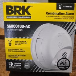 Combo Smoke Detector Battery/ 120 V