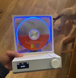 Vertical Portable CD Player Bluetooth 5.4 Two-Way TX/RX 4000mAh New
