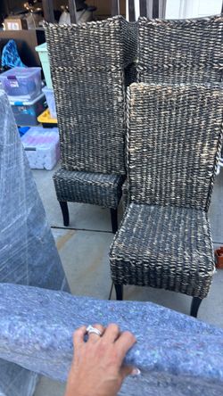 Wicker chairs for outdoors