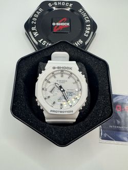G-Shock GA-2100 White & Silver Analog-Digital Watch – New in Box