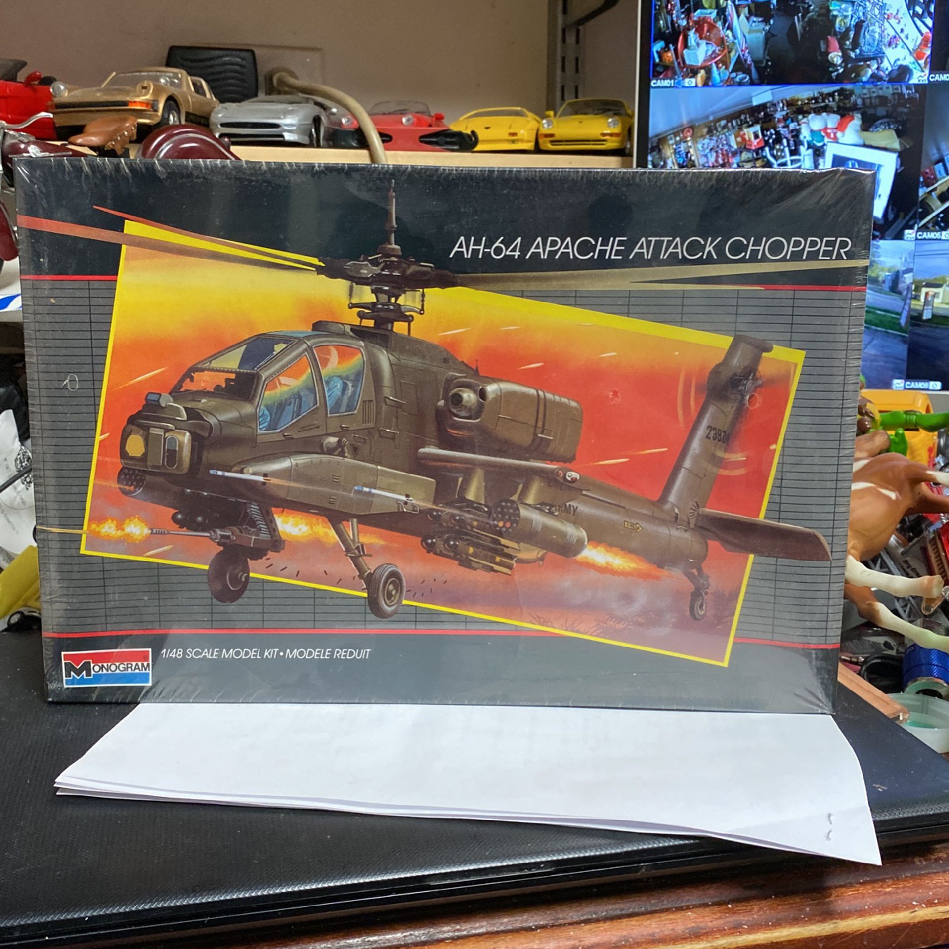 AH-64Apache Attack Chopper 1/48 Scale Brand New In Box Still Wrapped In Plastic