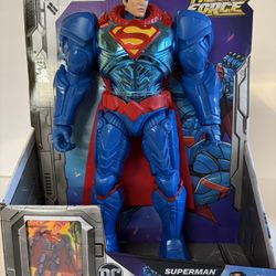 NEW DC Comics Metal Force Superman Action Figure Spin Master 12” with Card