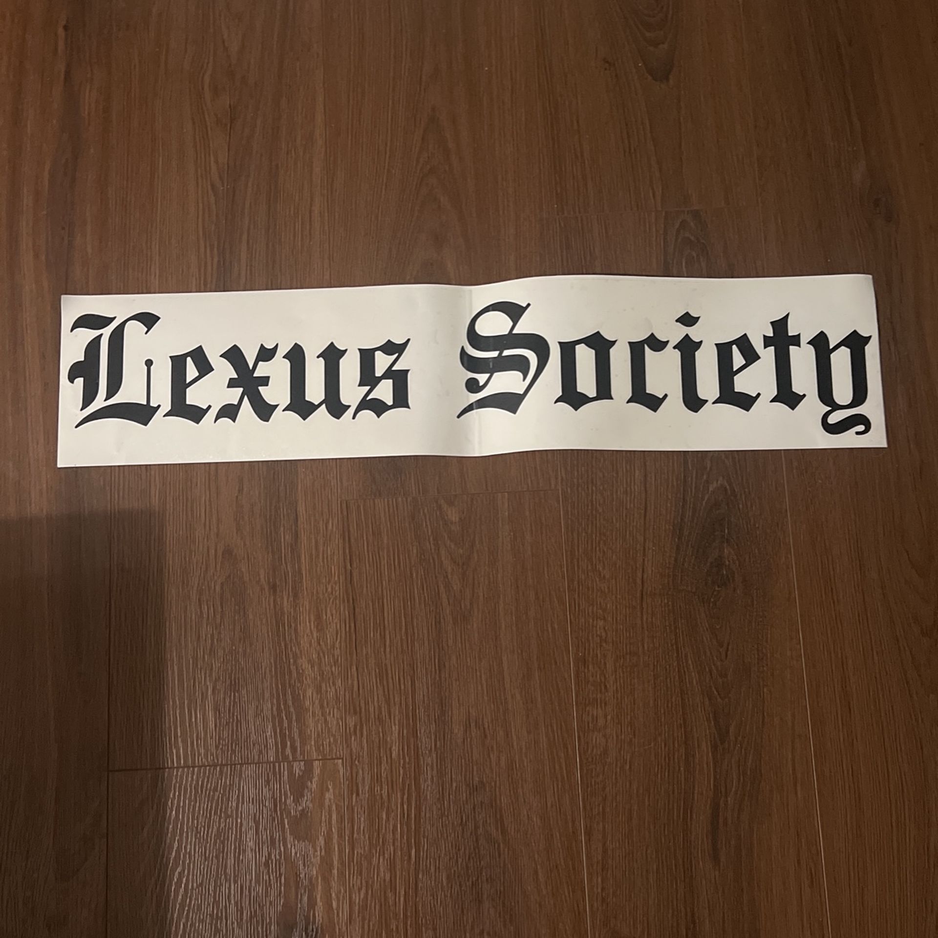 Lexus Society Windshield Decal Banner Sticker